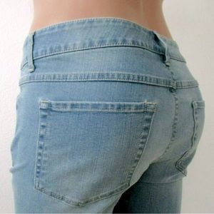 Denim 24/7 Jeans Women's Skinny DISTRESSED Released Raw Hem Plus Size 20W NWOT